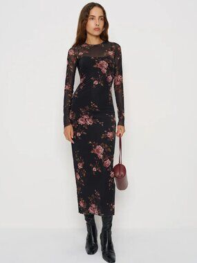 NWT – REFORMATION Rene Mesh Knit Dress